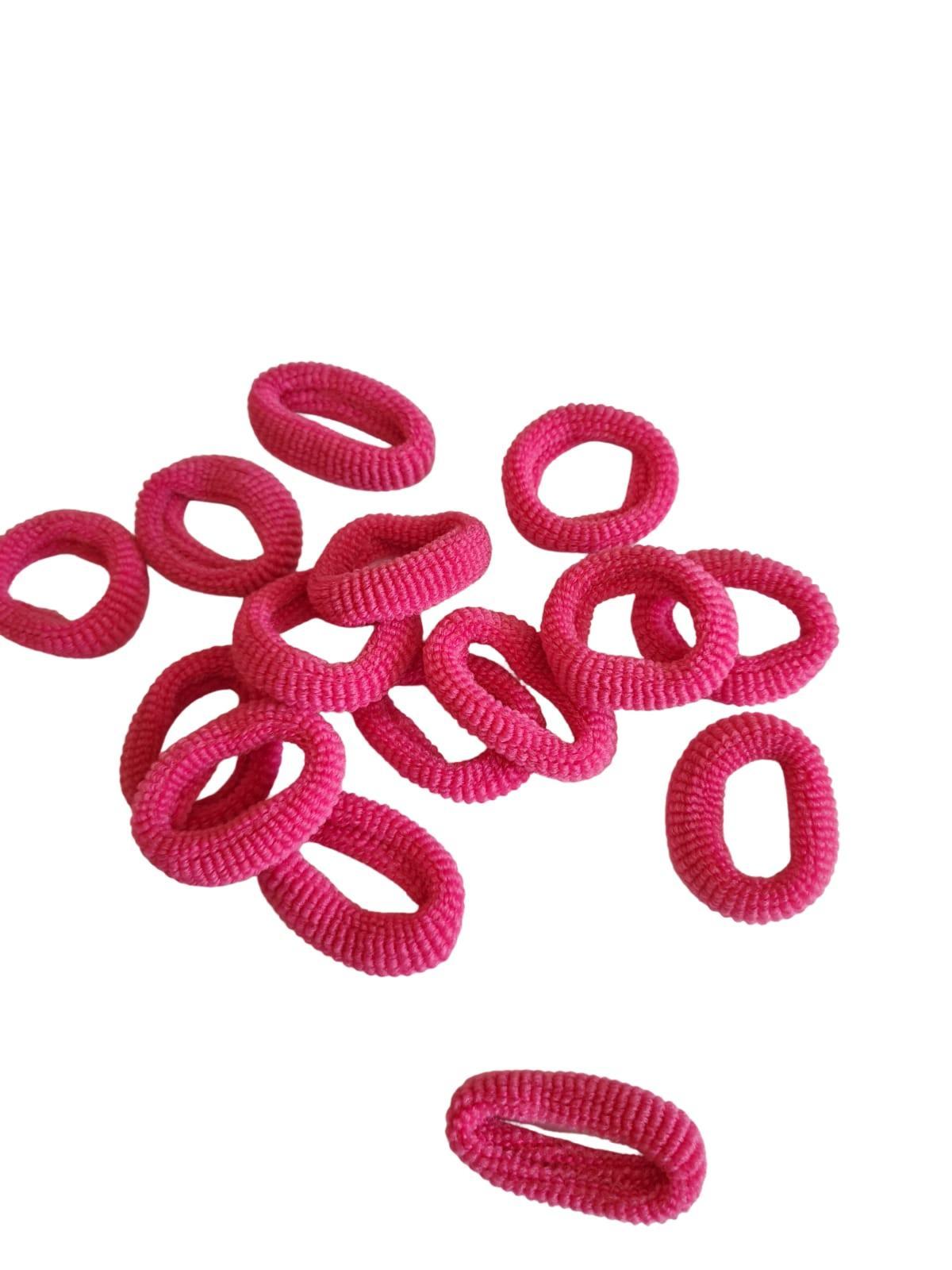 Miniatura Xuxinha Elástico Para Cabelo Pequeno Rosa Pacote Com 50Un