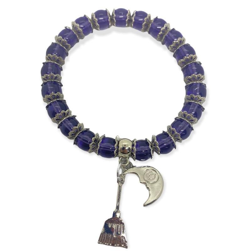 Miniatura Kit Com 3 Pulseiras Wicca Negra E Roxa
