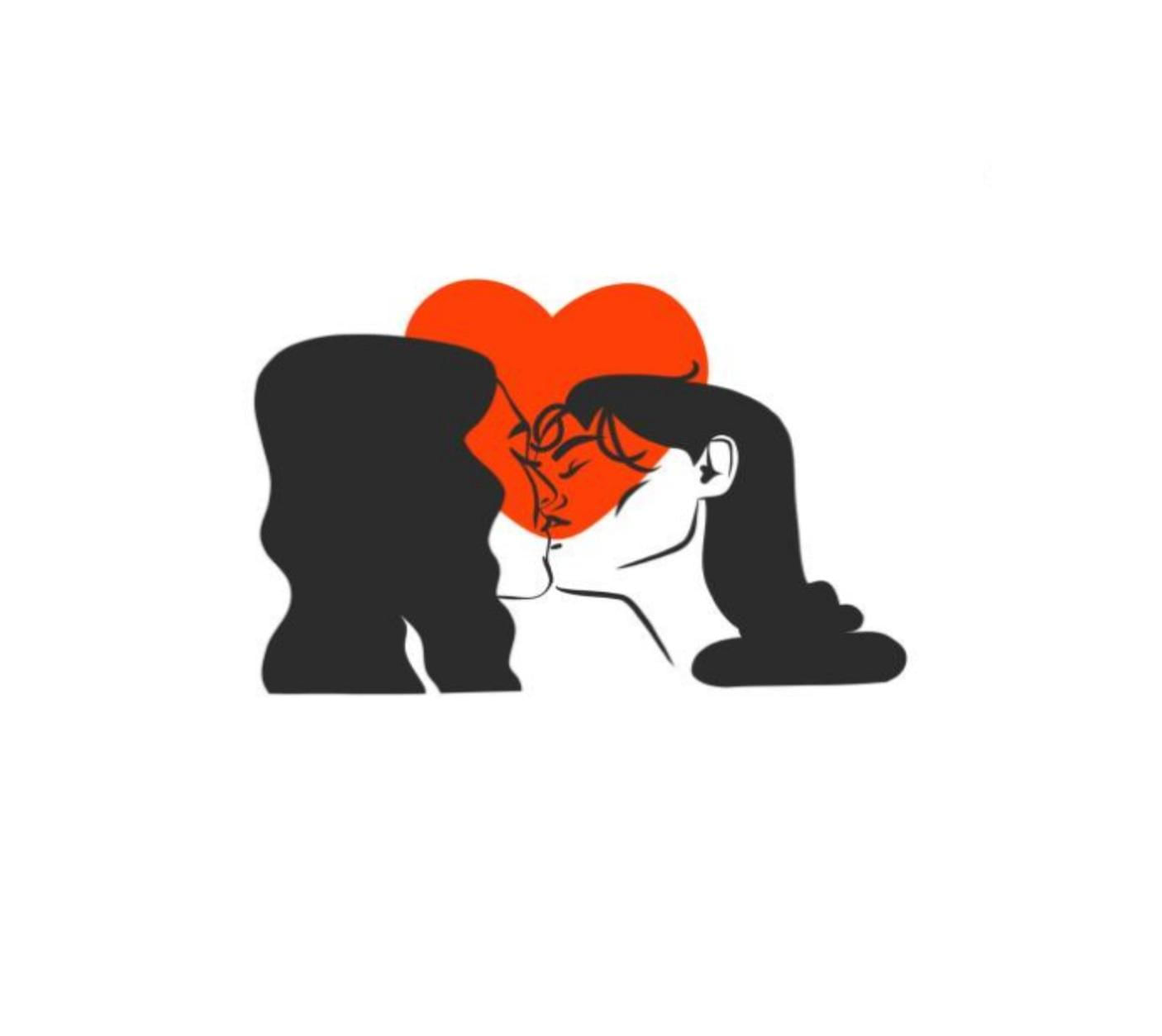 Miniatura Tatuagem Temporária Orgulho Beijo Gay Lésbica Amor
