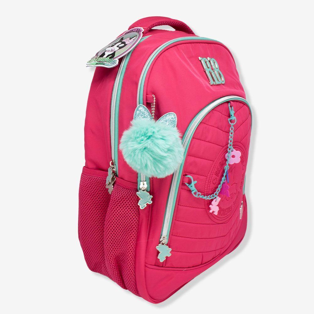 Miniatura Mochila Escolar Rb Rebecca Bonbon Rosa E Azul - Clio