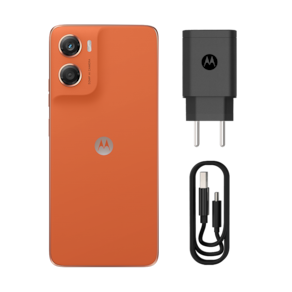 Smartphone Motorola Moto g06 4G Tela 6,9” 128GB Câmera 50MP Laranja