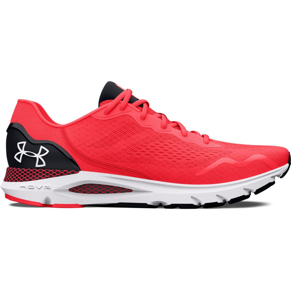 Miniatura Tênis de Corrida Masculino Under Armour HOVR Sonic 6 Vermelho - 38