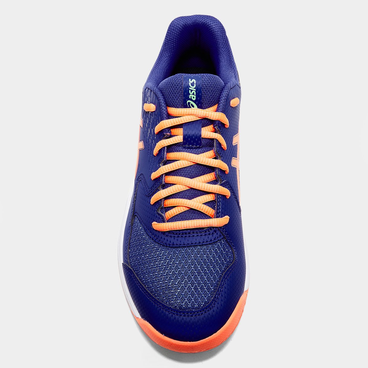 Miniatura Tênis Asics Gel-Dedicate 8 Padel Masculino Azul+Laranja - 40