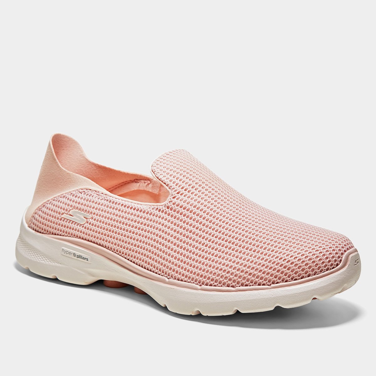 Miniatura Tênis Skechers Go Walk 6 Vivid Motion Feminino Rosê - 34