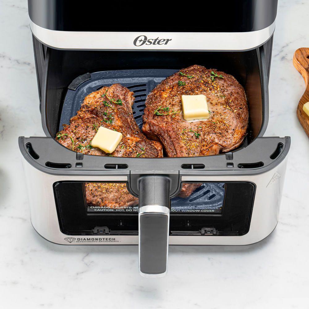 Miniatura Fritadeira Oster Inox Diamondtech 7,5L Com Visor Transparente 110V