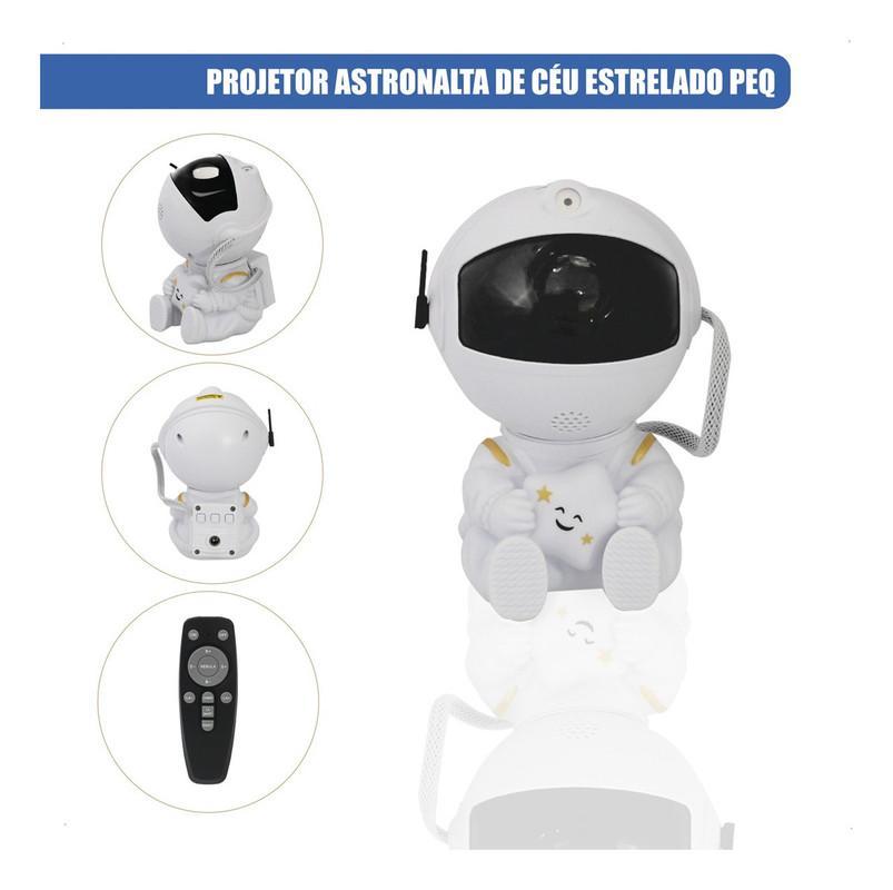 Miniatura Projetor De Luz Noturna Galáxia Nebulosa Astronauta Colorido