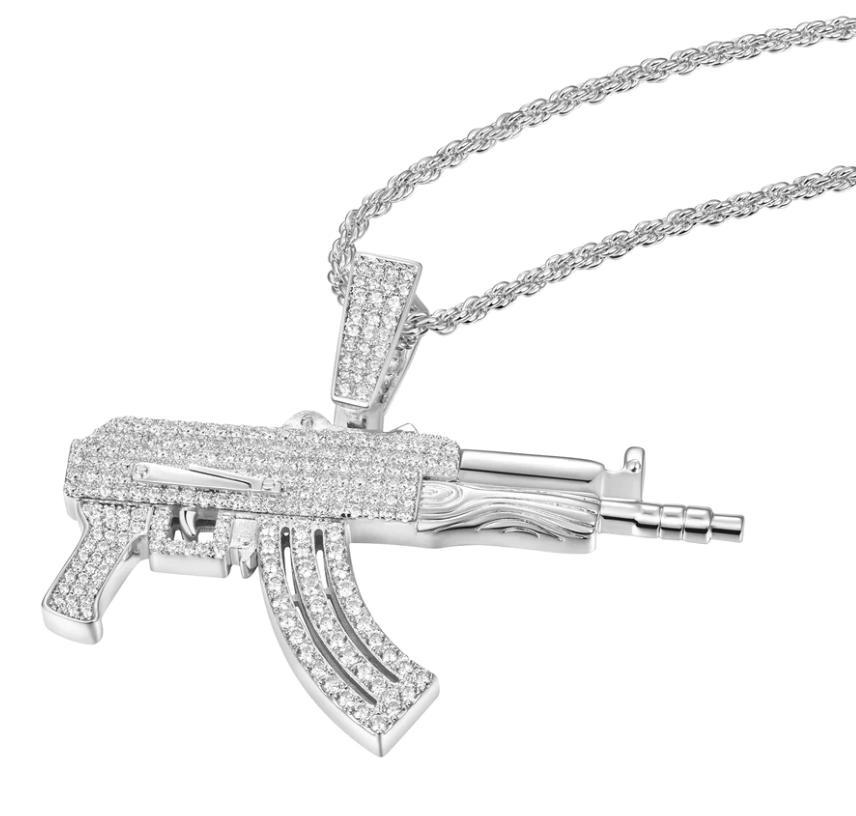 Miniatura Pingente Arma Ak-47 Ouro 14K - Aporro