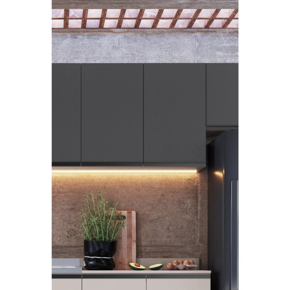 Miniatura Armário Aéreo 2 Portas 80cm Fumê/Grafite