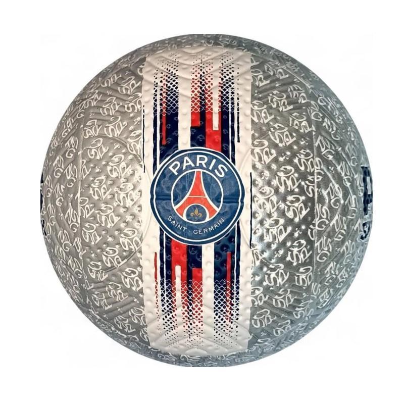 Miniatura Bola De Futebol Psg Nº5 Silver - Futebol E Magia