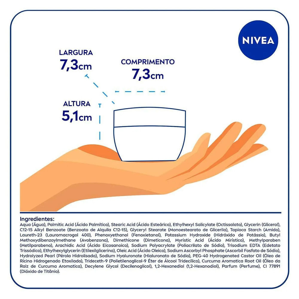 Miniatura Creme Uniformizador Facial Nivea 7 Em 1 Beleza Radiante para Pele Negra 100g