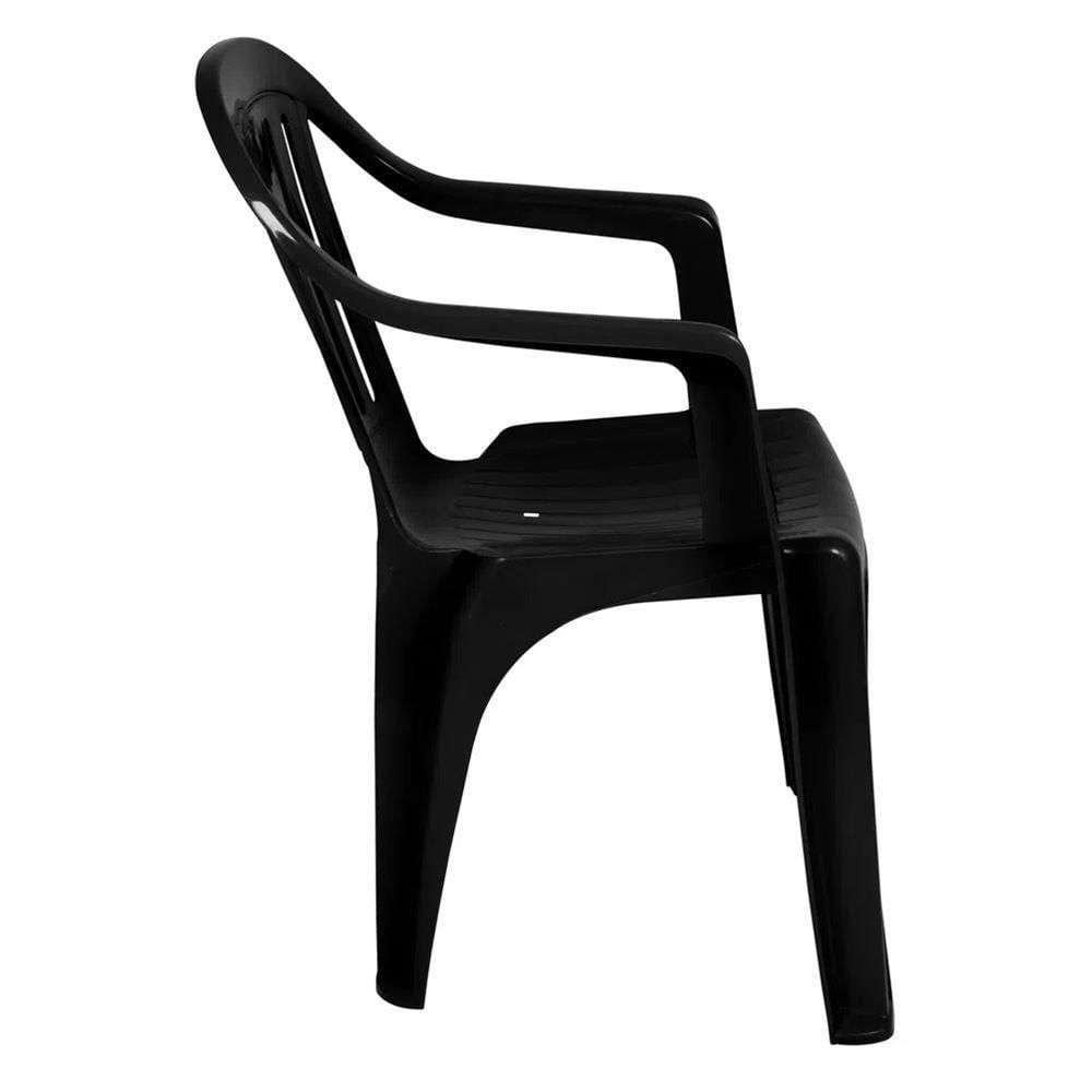 Miniatura Poltrona Plástica Bela Vista Mor Preto