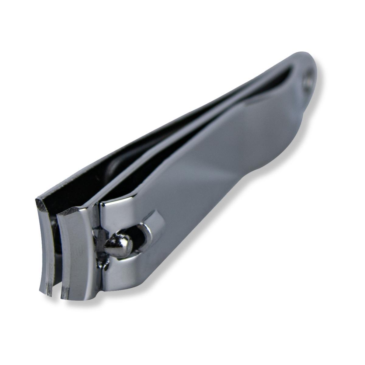 Miniatura Kit 6 Cortador Unha Grande Lixa Manicure Pedicure Aço Inox