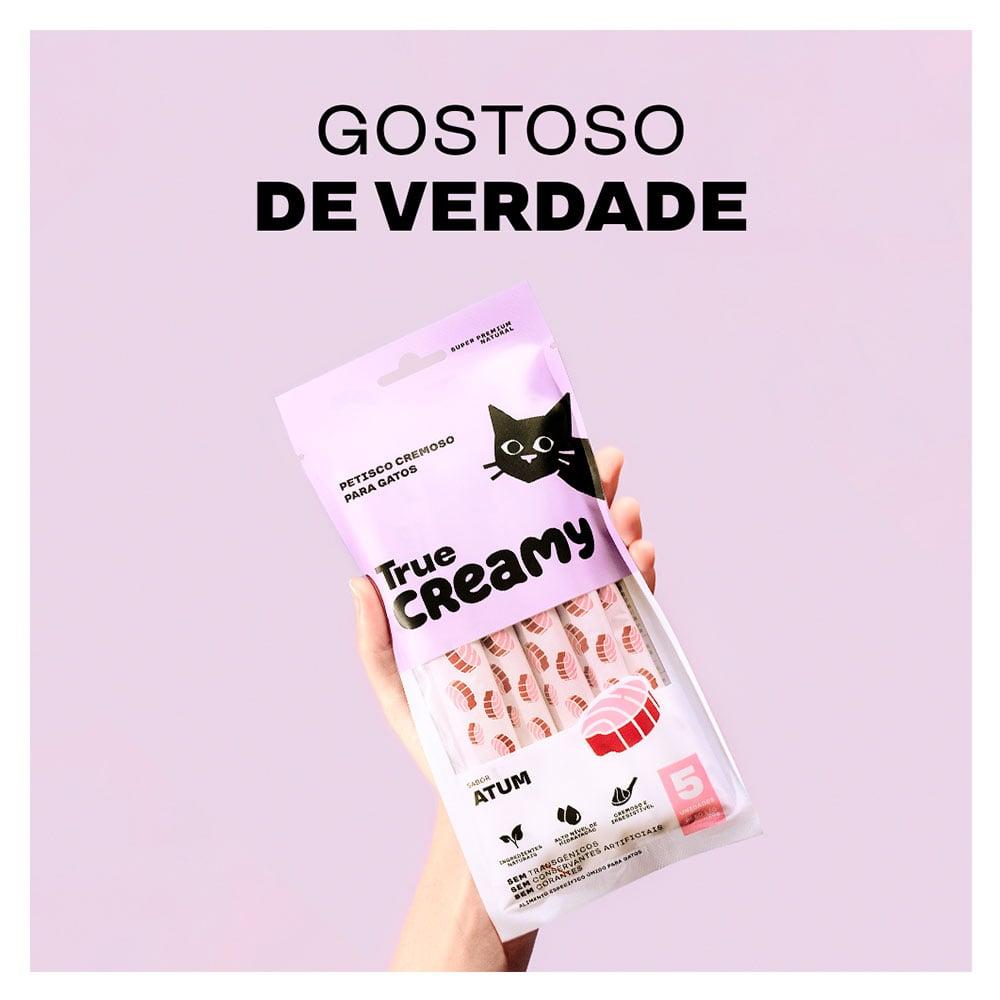 Miniatura Petisco Cremoso True Creamy Sabor Atum para Gatos - 5 Unidades