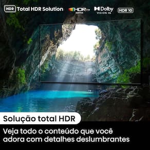 Smart TV 65" UHD 4K Mini LED Hisense 65U6N Google TV, Processador com AI, HDR10+, Dolby Atmos, Sports Mode, Game Mode Plus e Compatível com Alexa