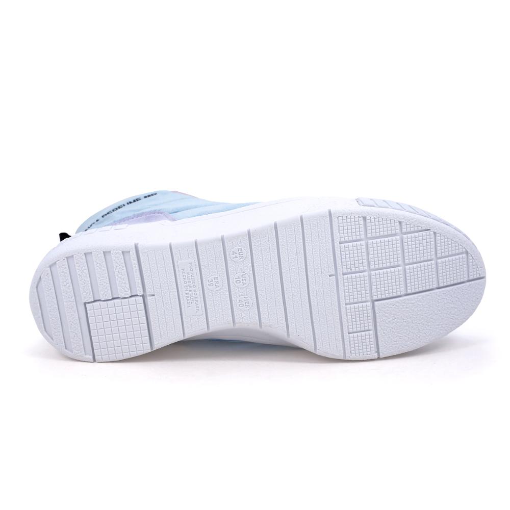 Miniatura Tênis Lança Perfume Sneaker Cano Alto Feminino Azul / Rosa - 34