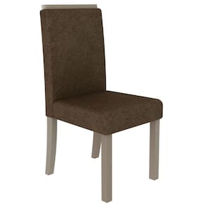 Miniatura Cadeira Madesa Jamy 4157 Crema/ Tecido Jamy