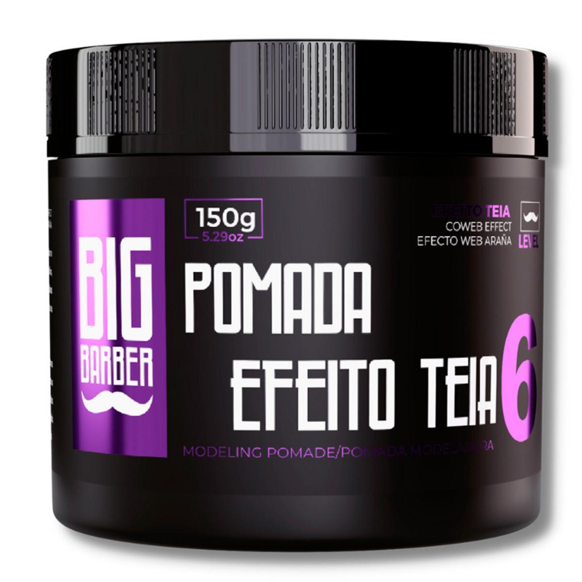 Cera Modeladora Shine Wax E Pomada Efeito Teia Big Barber