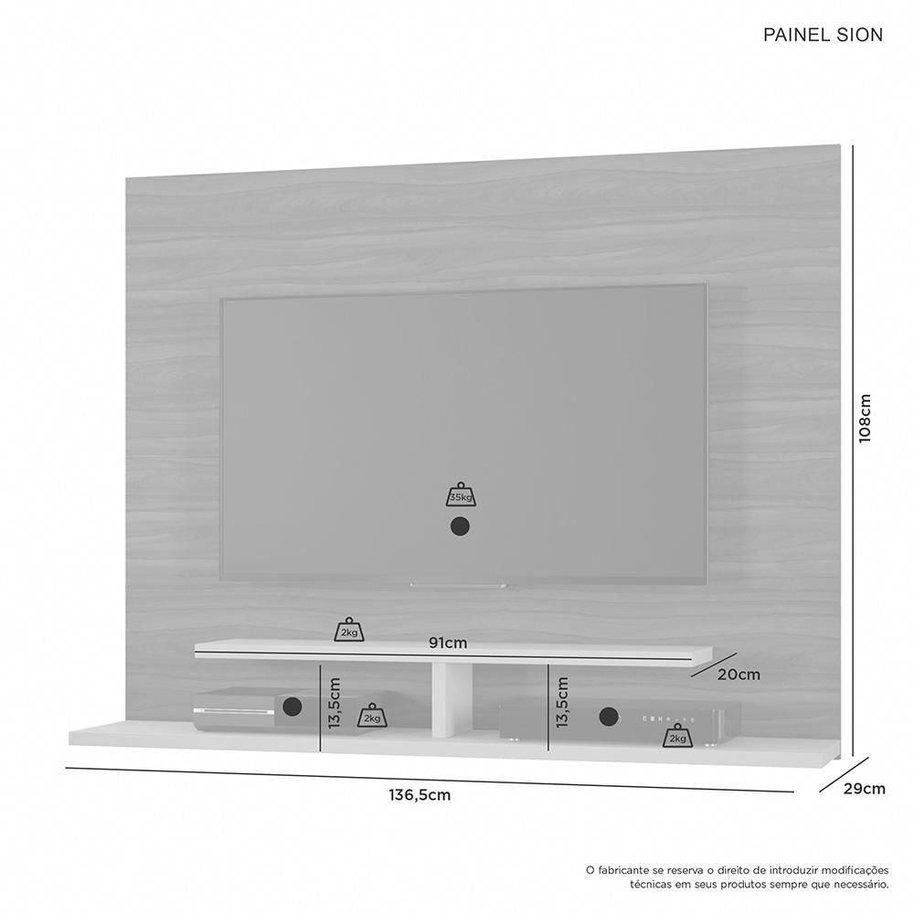 Miniatura Painel Sion Para Tv Até 56 Polegadas Jcm Café