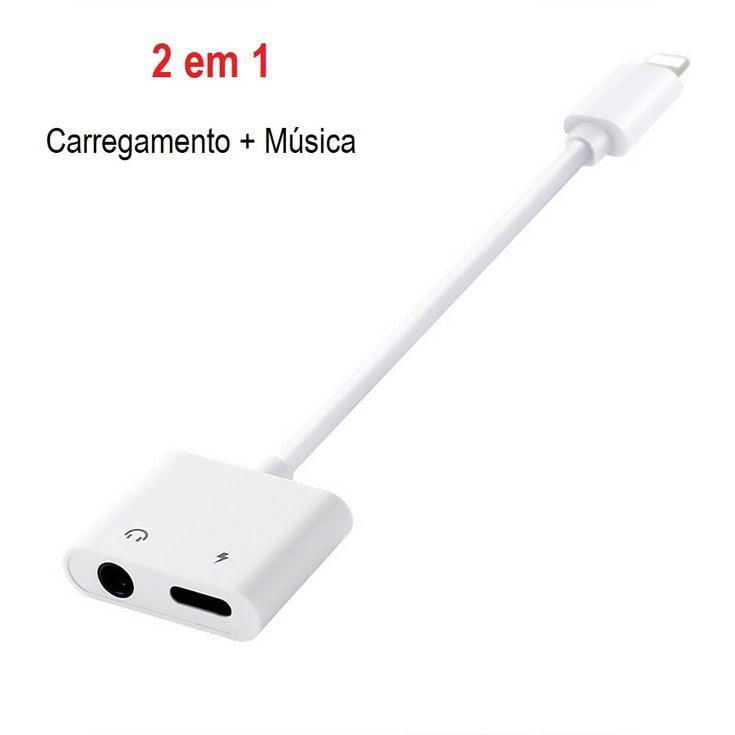 Miniatura P2 Iphone 7 8 Plus X Xr 11 12 Adaptador Fone Ouvido E