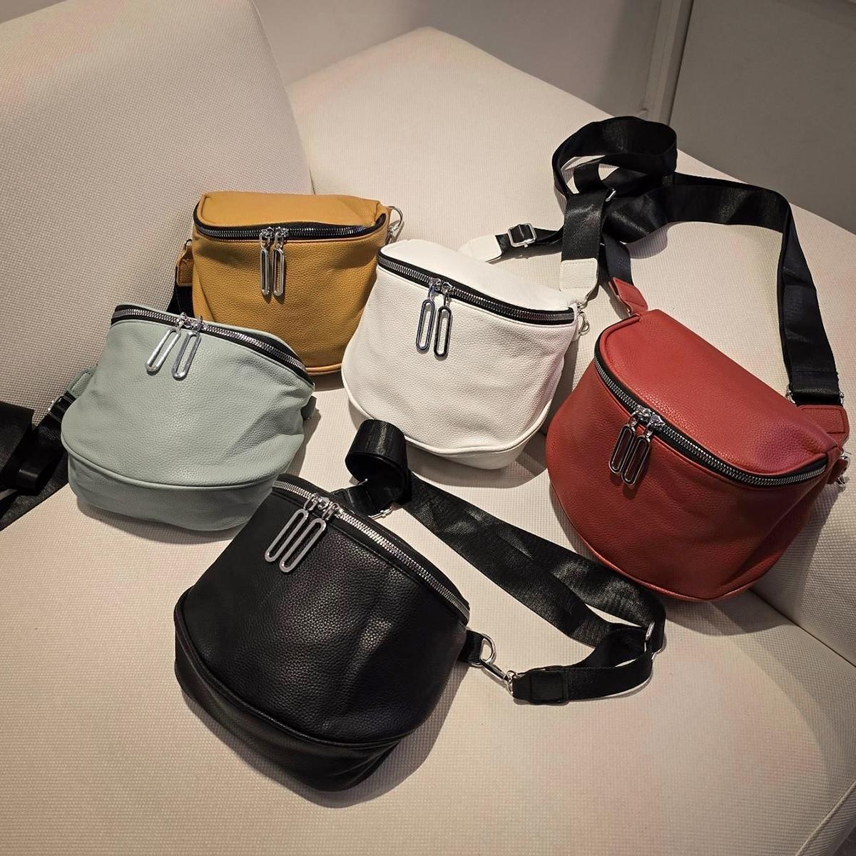 Miniatura Bolsa Transversal Pochete Casual Alça Ajustável Lisa