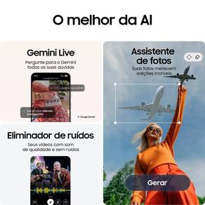 Miniatura Smartphone Samsung Galaxy S25 FE 5G Tela 6,7” AMOLED 128GB 8GB RAM Câmera 50MP Azul