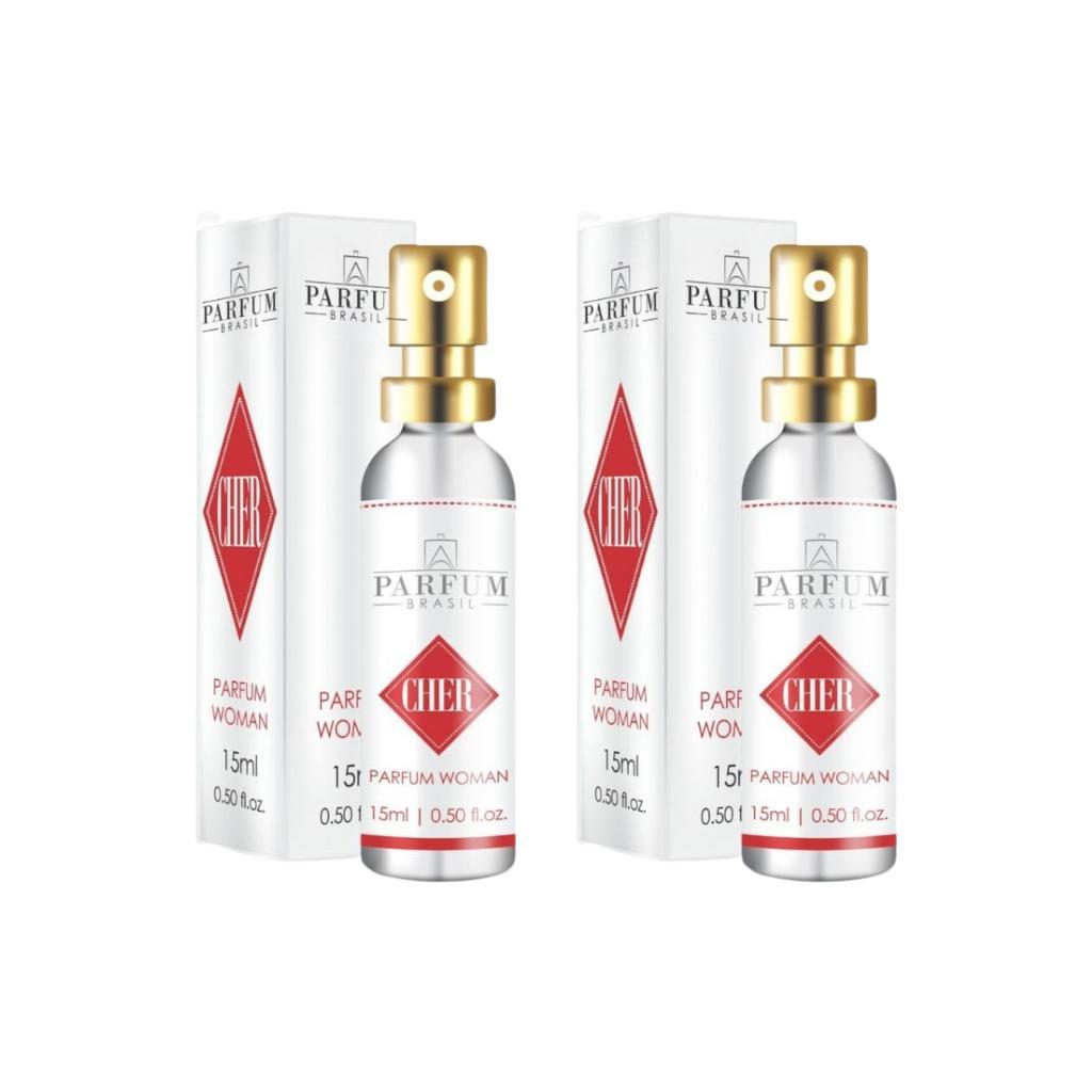 Miniatura Perfume Absoluty Color Parfum 15Ml Woman Cher - Kit Com 2Un