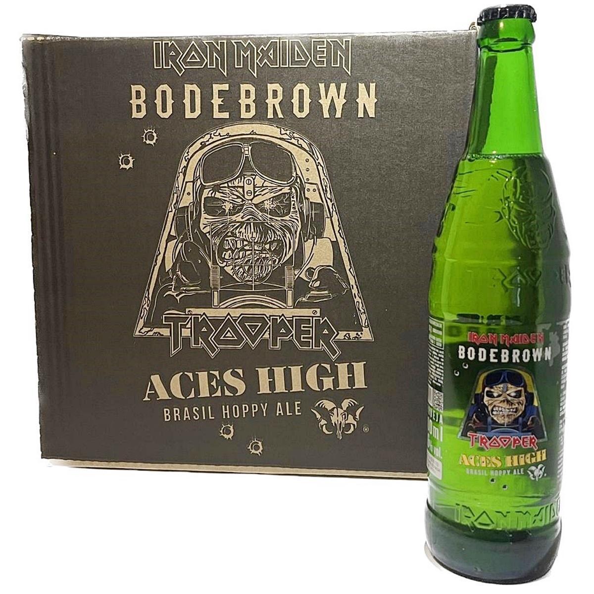 Miniatura 3 Cervejas Aces High Iron Maiden 600Ml Hoppy Ale Bodebrown