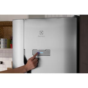 Geladeira Electrolux DFX41 Frost Free 371L Turbo Congelamento Duplex Inox 127V