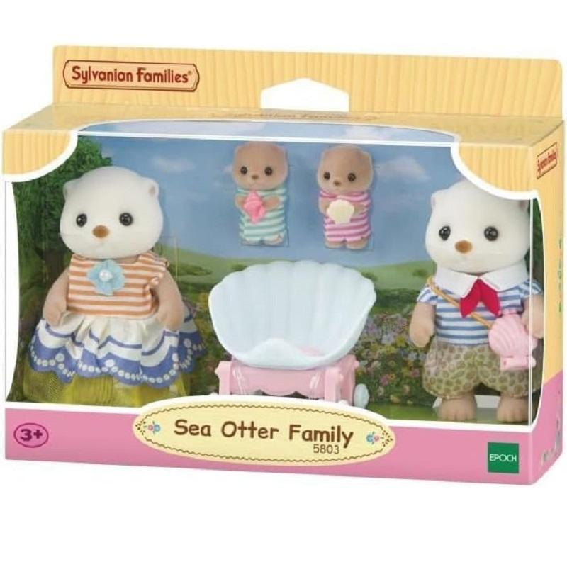 Miniatura Sylvanian Families Família Das Lontras-Marinhas - Epoch 5803