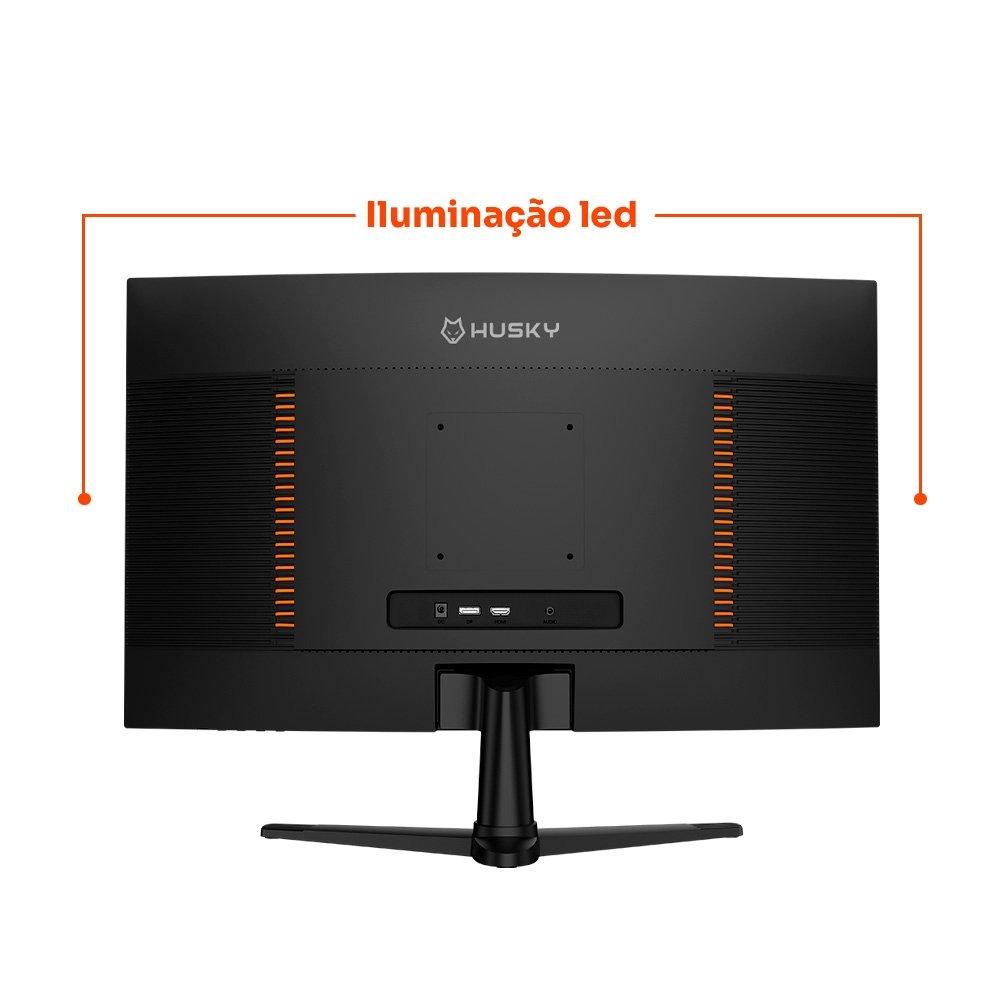 Monitor Gamer Curvo Husky Boreal 27", FHD, 180Hz, 1ms, Adaptive Sync, VA, DisplayPort e HDMI, HDR - HMG00527PT