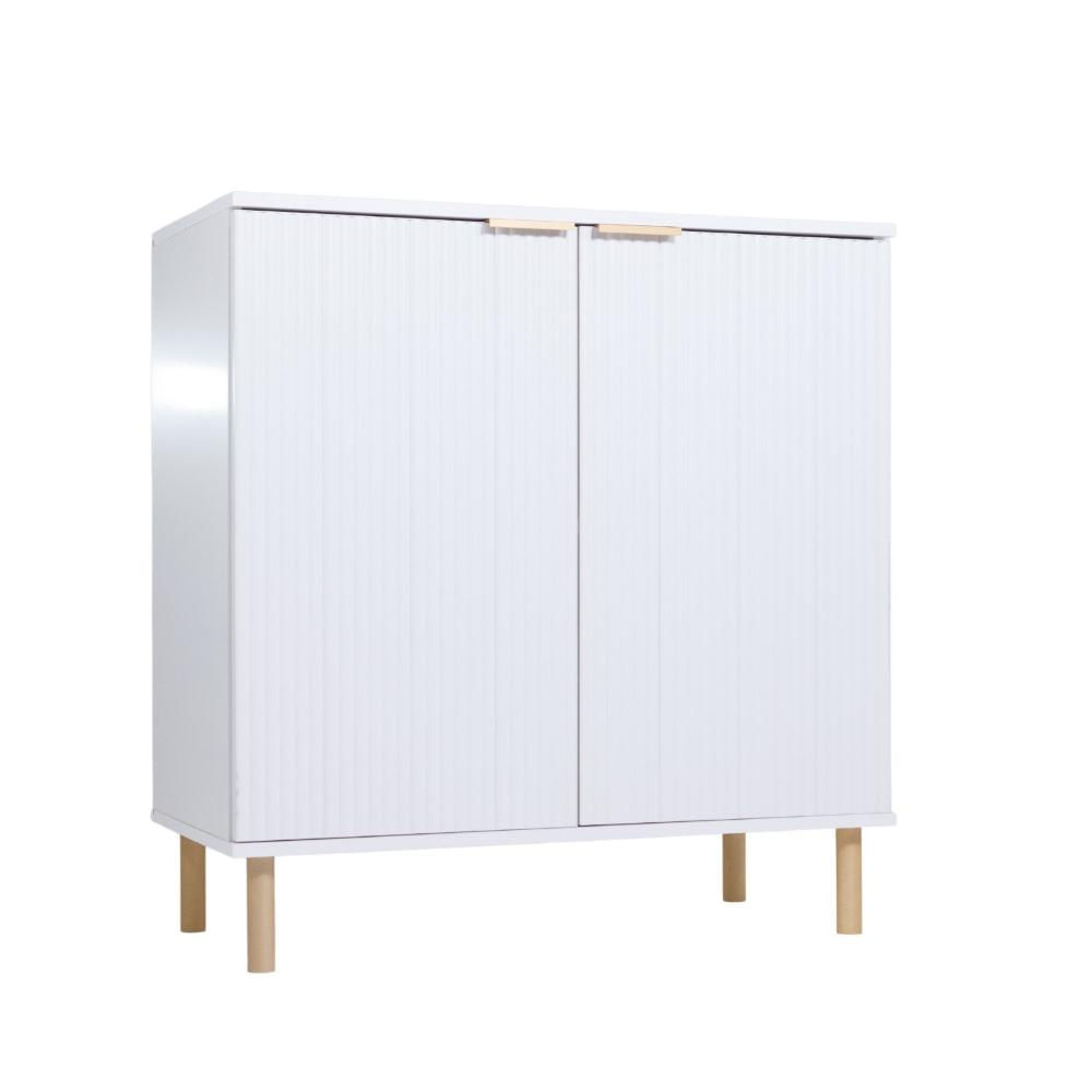 Miniatura Aparador para Sala de Estar 2 Portas R-632 Branco