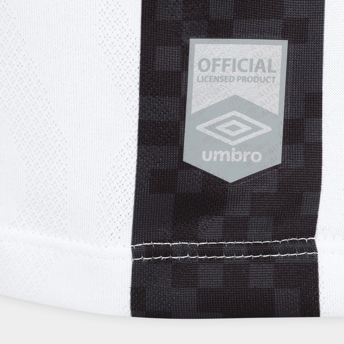 Miniatura Camisa Santos II 25/26 S/N Torcedor Umbro Masculina Preto+Branco - EGG