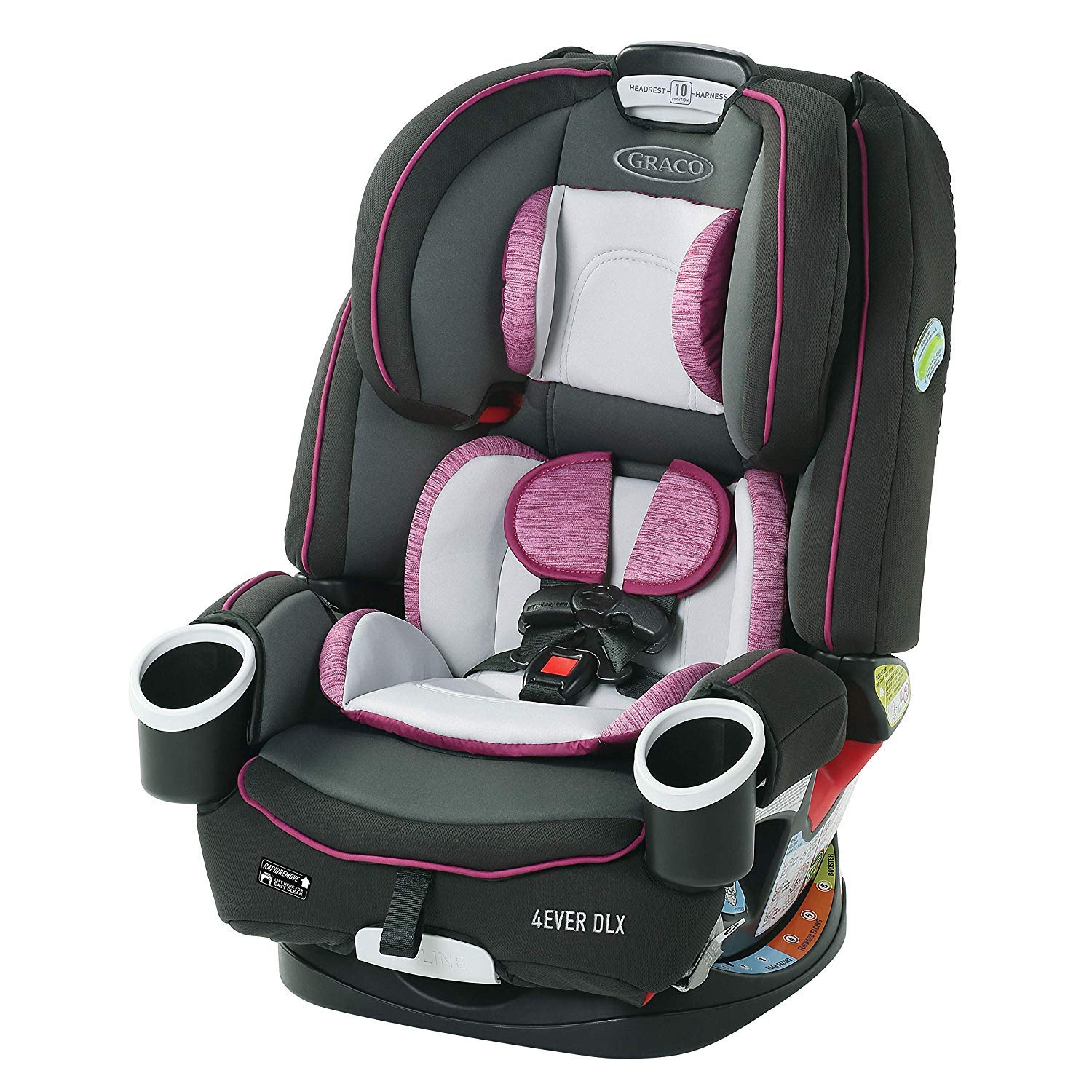 Miniatura Graco 4Ever DLX Cadeira de bebê para carro 4 em 1 preto