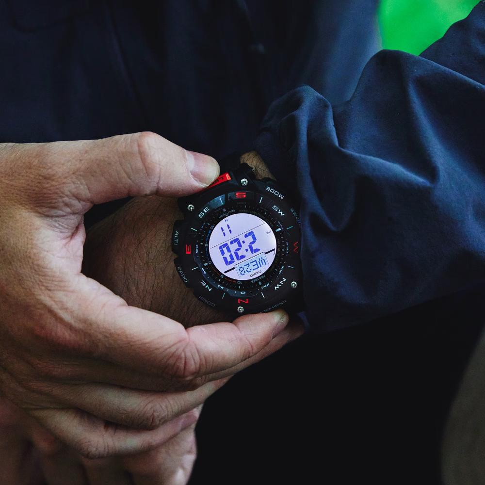 Miniatura Relógio Casio Pro Trek PRG-340-1DR Preto