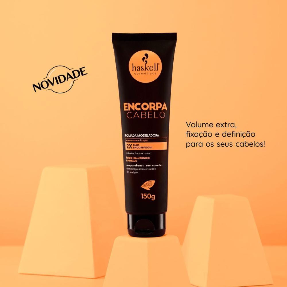 Kit Encorpa Cabelo Haskell Shampoo E Cond 500Ml + Pomada