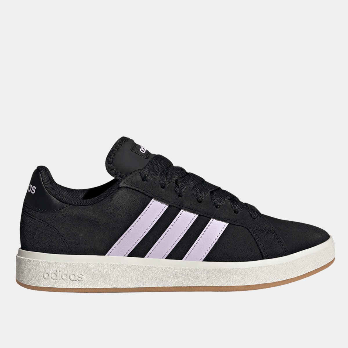 Miniatura Tênis Adidas Grand Court Base Suede Feminino Preto - 34