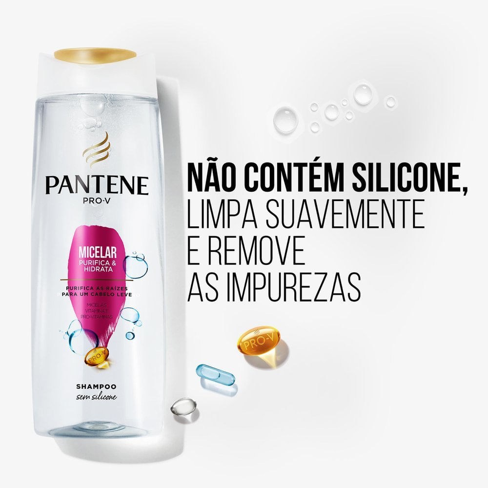 Miniatura Kit Pantene Micelar Shampoo 200ml + Condicionador 175ml