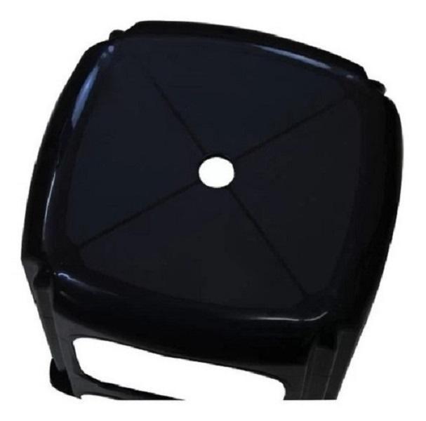Miniatura Kit 2 Bancos De Plástico Tramontina Banquetas Niterói Preto