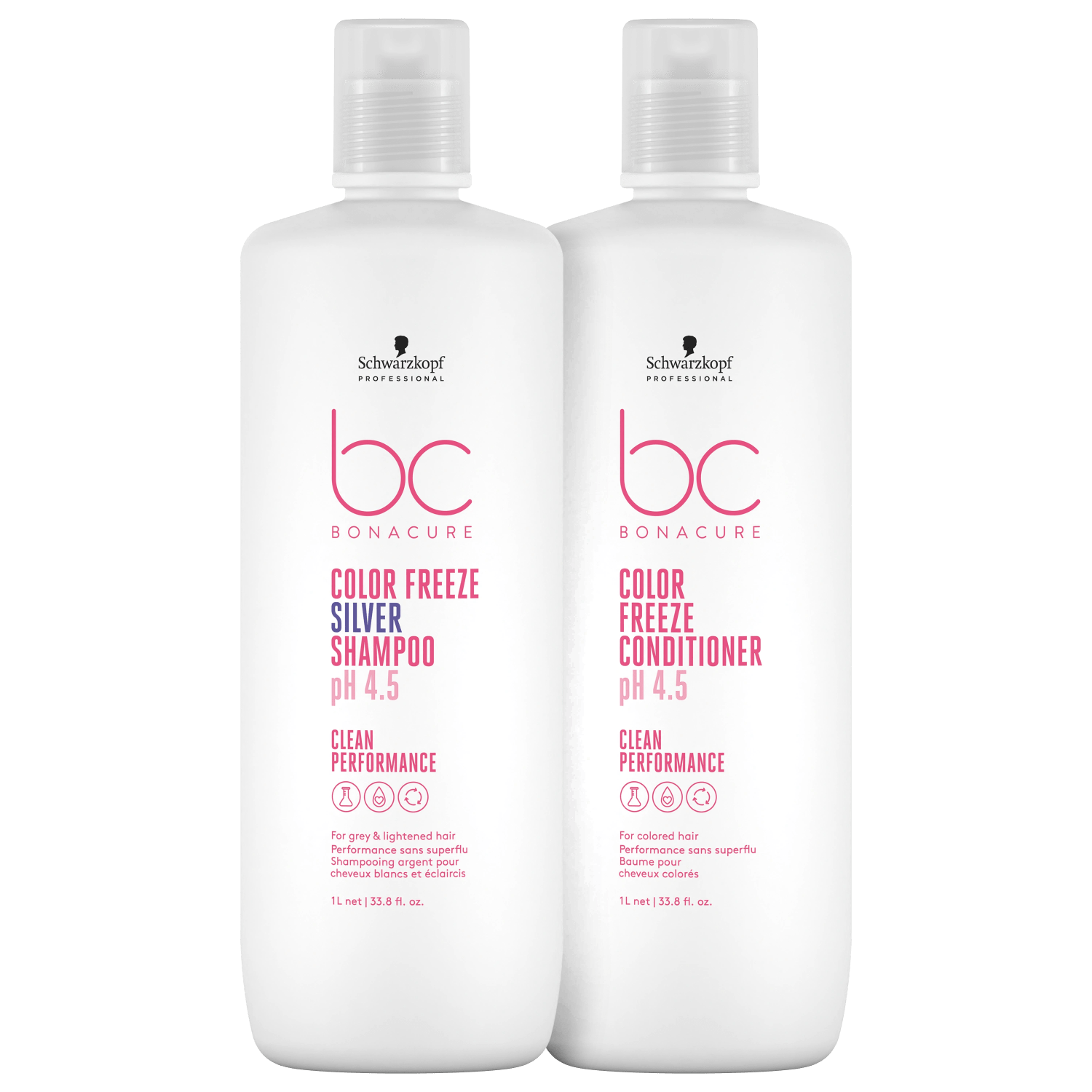 Miniatura Kit Schwarzkopf Professional BC Bonacure Clean Performance Color Freeze Silver (2 Produtos)