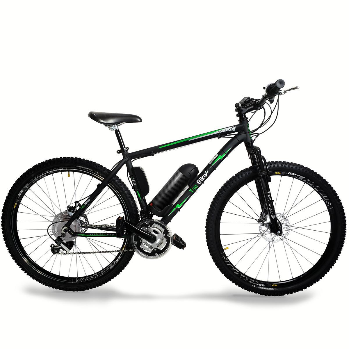 Miniatura Bicicleta Elétrica Tecultra3.0 10 A/H 350W-Quadro 21 Preta