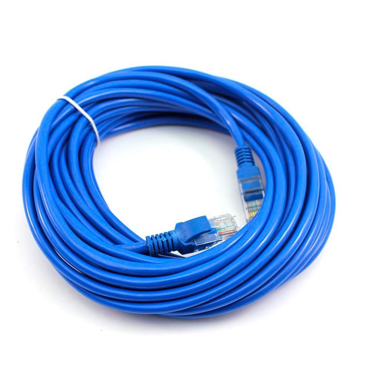 Miniatura Cabo De Rede 15 Metros Blindado Rj45 Aumenta Velocidade