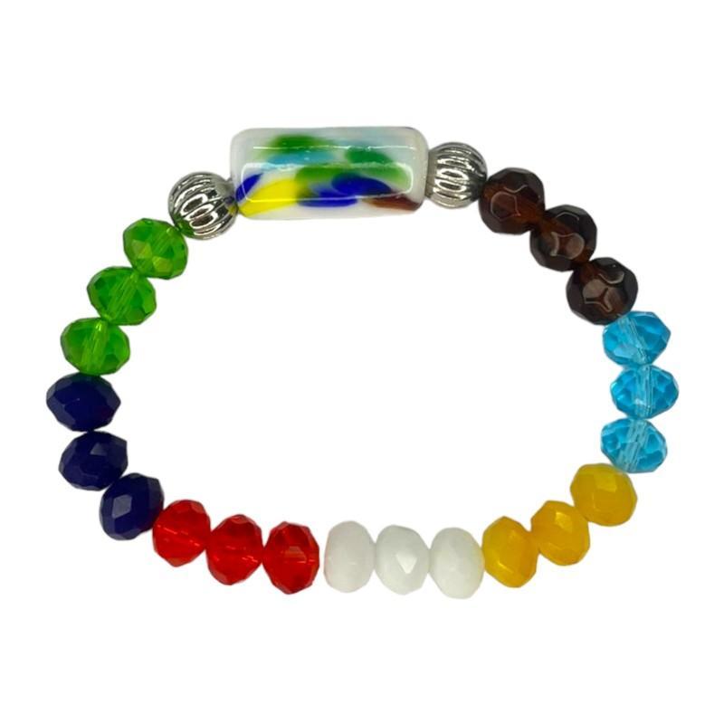 Miniatura Pulseira 7 Sete Linhas Umbanda E Candomblé - Escolha A Cor