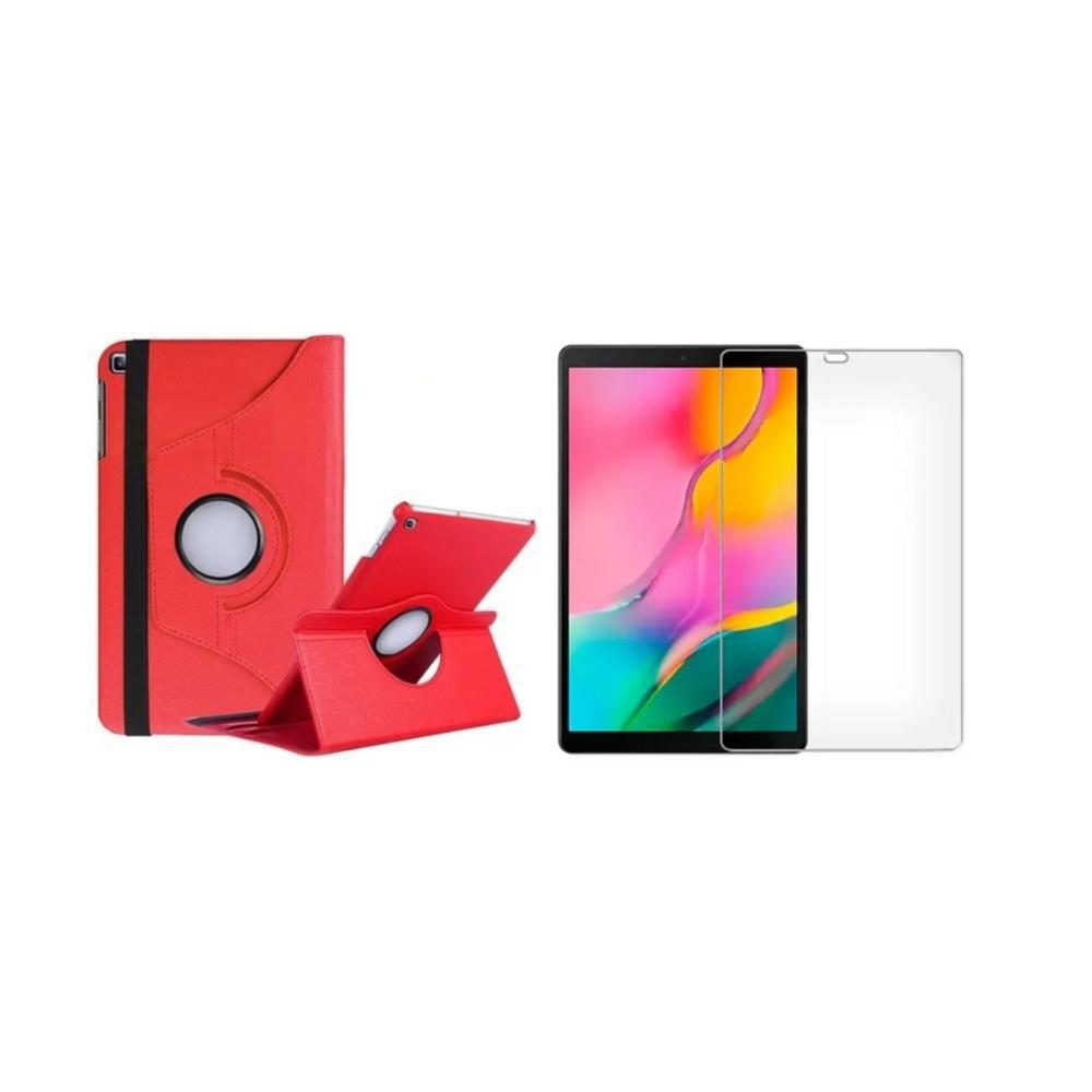 Miniatura Capa Tablet Tab A 10.1 2019 T510 T515 Verm. + Pel. Vidro