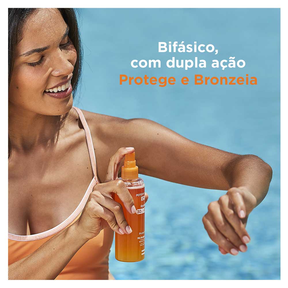 Protetor Solar e Bronzeador ISDIN HydroOil FPS30 - 200ml