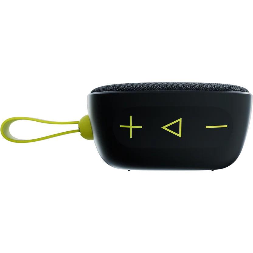 Miniatura Caixa De Som Waaw Bluetooth Speaker Preto E Verde WAAW0002