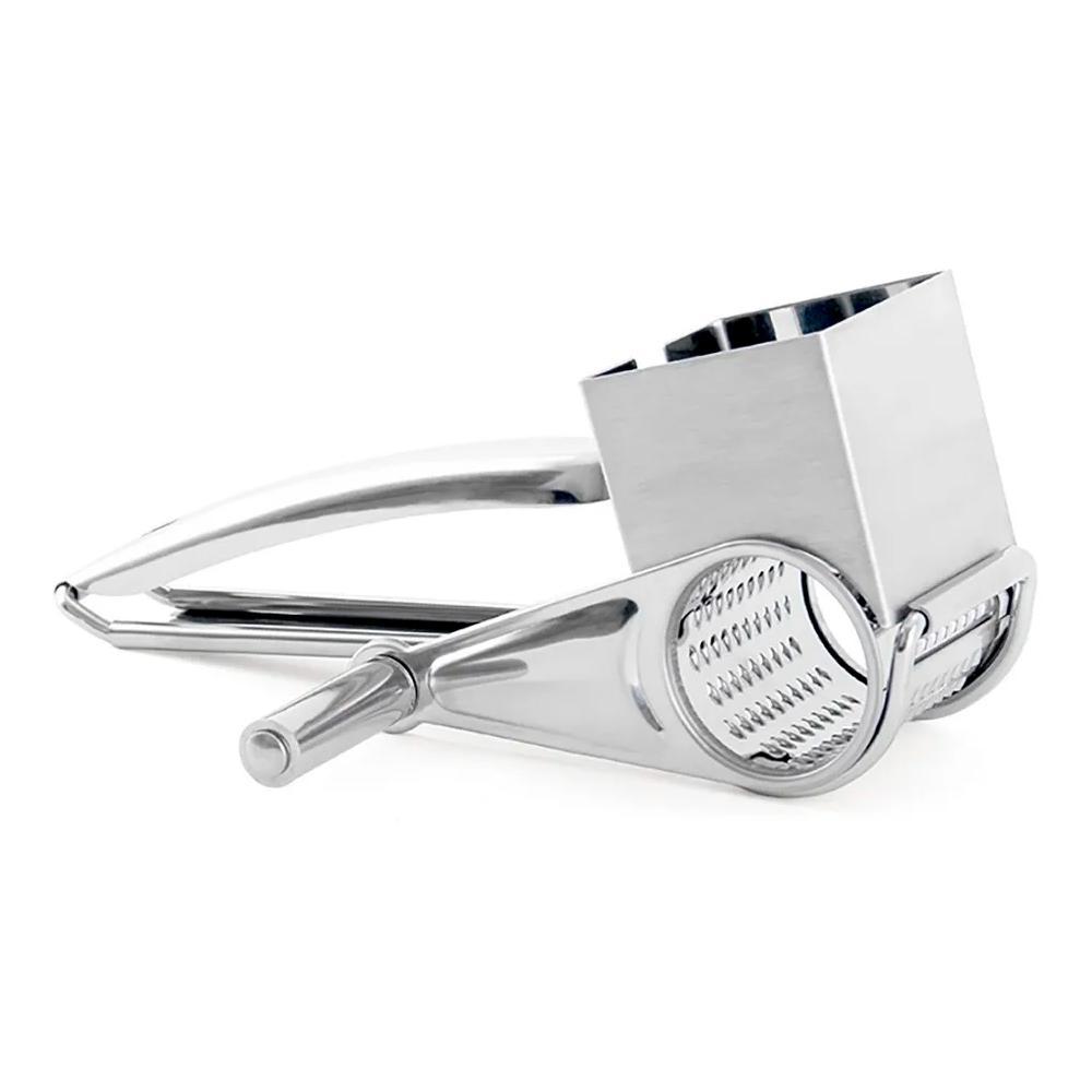 Miniatura Ralador De Queijo Manual Aço Inox Profissional 2 Cm Inox - Ralador - Queijo