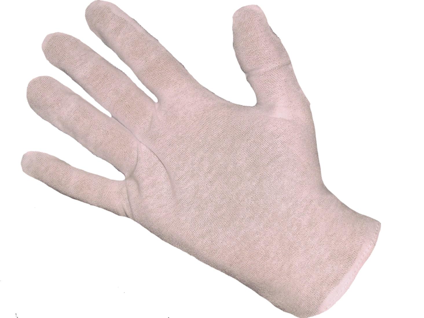 Miniatura Luva Algodão Branca 10 Pares Tamanho M Antialérgica Dermatite contato - Sensibilidade e tato - branco - luva Ambidestra - Absorção suor e umidade das m. - para alergia nas mãos - Luva para alérgicos