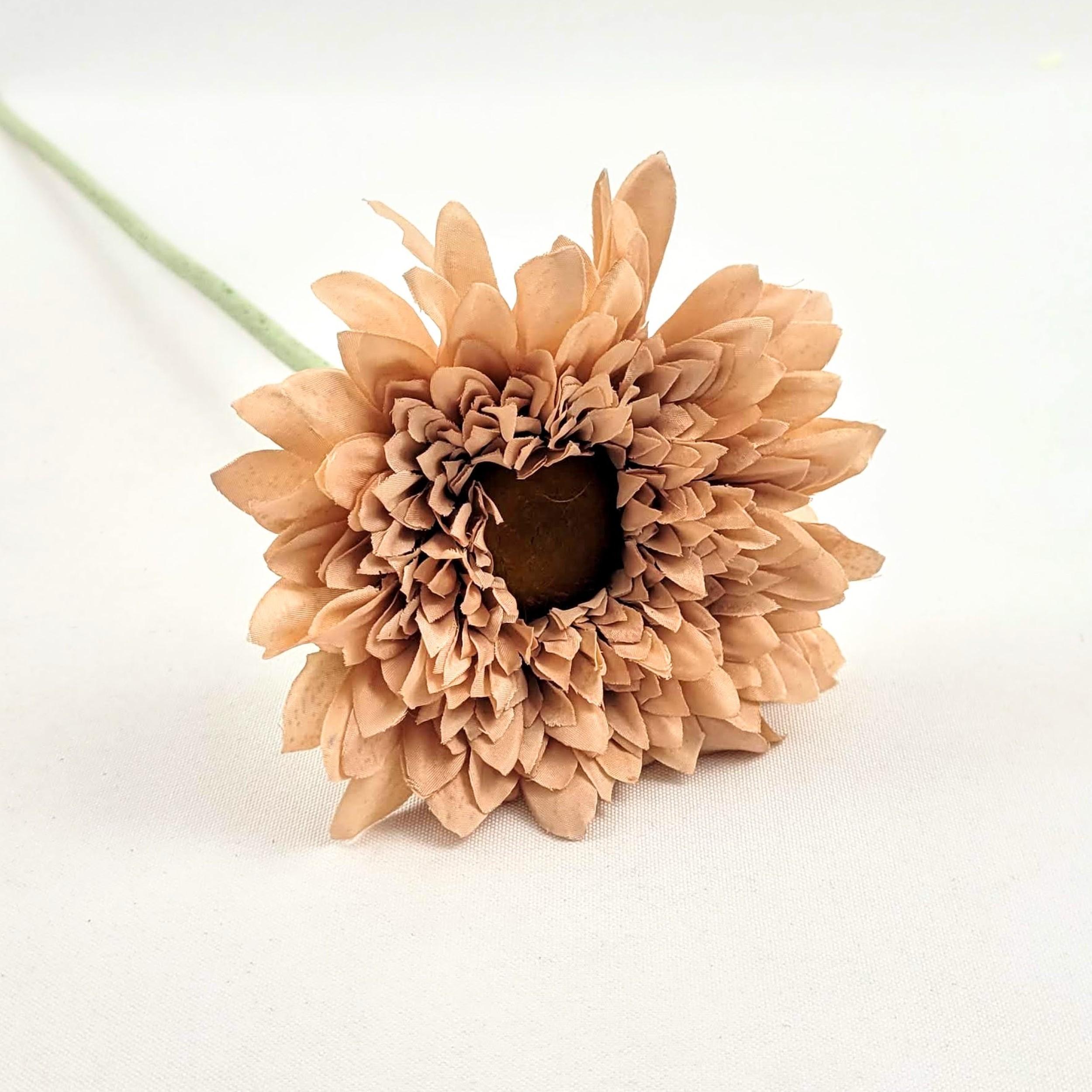 Gérbera Salmão Haste 53X13Cm Flor Planta Artificial