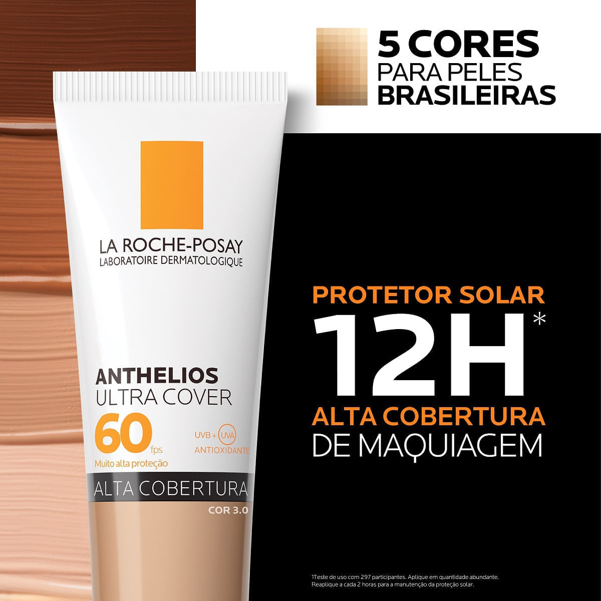 Miniatura Protetor Solar Anthelios Airlicium Ultra Cover FPS60 Cor 3.0 30g Anthelios Airlicium 30g Fps 60 Cor 3.0