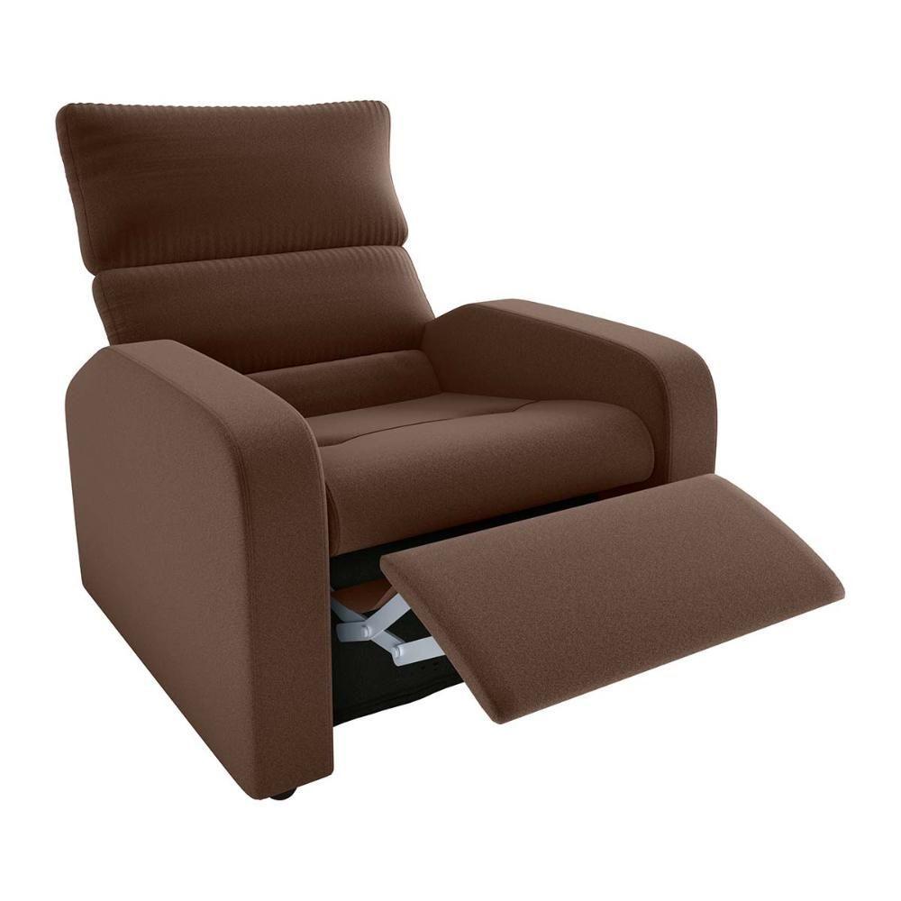 Miniatura Poltrona Do Papai Reclinável Kwid Matrix Veludo Ferrugem